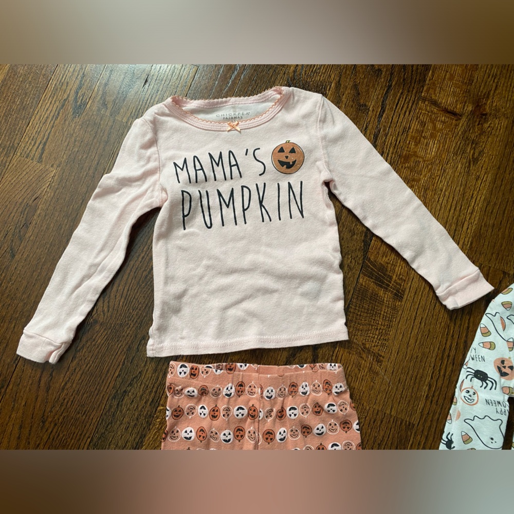 Chick Pea Pajamas 4T cotton PJs girls fall halloween festive long sleeve BUNDLE - Picture 3 of 16